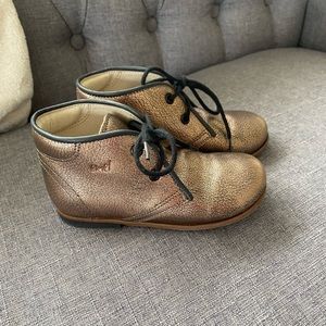 Emel bronze leather boots